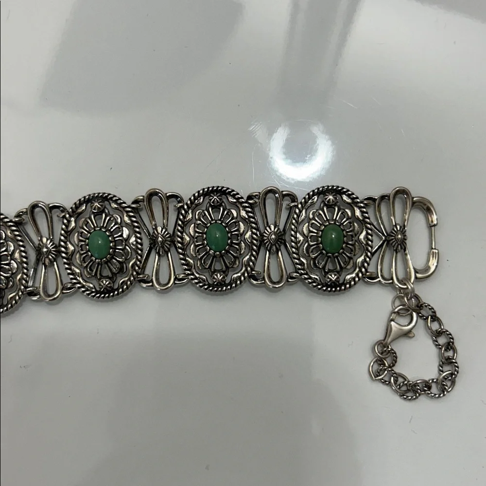 NWOT Vintage Design Carolyn Pollack Sterling Silver Utah Veriscite Bracelet